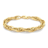 9K Yellow Gold 7.5mm Prince of Wales Chain Bracelet 7.5"