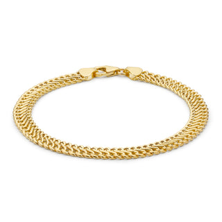 9K Yellow Gold Figure 8 Curb Bracelet 7.5"