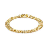 9K Yellow Gold 7mm Bismark Bracelet 7.5"