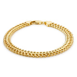 9K Yellow Gold Figure 8 Curb Bracelet 7"