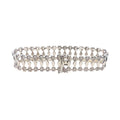 9K White Gold Marquise Link Bracelet