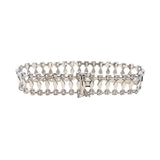 9K White Gold Marquise Link Bracelet