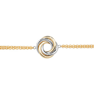 9ct Yellow and White Gold Ring Bracelet