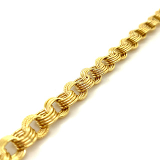 9K Yellow Gold Triple Ring Bracelet