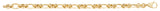 9ct  Yellow Gold  Hollow Fancy Bracelet 7.5"