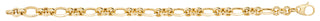 9ct  Yellow Gold  Hollow Fancy Bracelet 7.5"