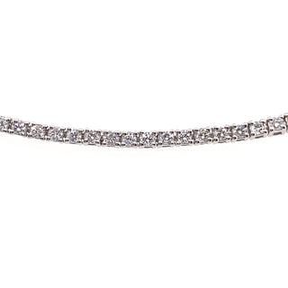 18ct White Gold 1.99ct Diamond Set Bracelet 7.5''