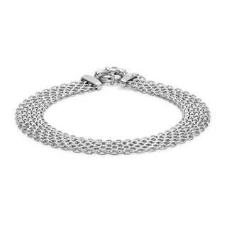 9K White Gold Bismark Bracelet