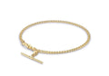 9ct Yellow Gold 7.5" Hollow Albert Bracelet