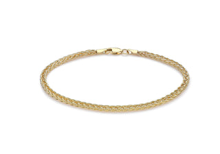 9ct Yellow Gold 7.5" Spiga Bracelet