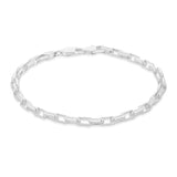 Sterling Silver Rectangular Blecher Bracelet 8"