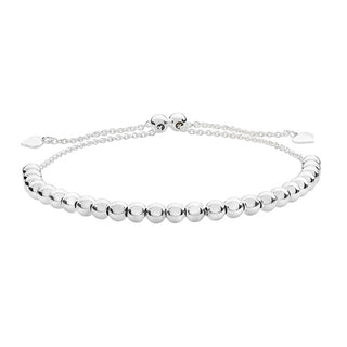 Sterling Silver Adjustable Bead Bracelet