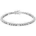 Sterling Silver Cubic Zirconia Bracelet 7.5"