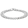 Sterling Silver Textured Link Bracelet 7.5"