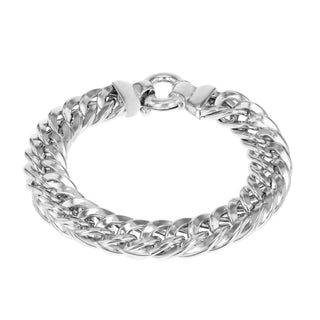 Sterling Silver Double Curb Bracelet 8"