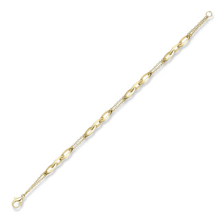 9K Yellow Gold Fancy Bracelet 7"
