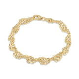 9K Yellow Gold Twisted Curb Bracelet
