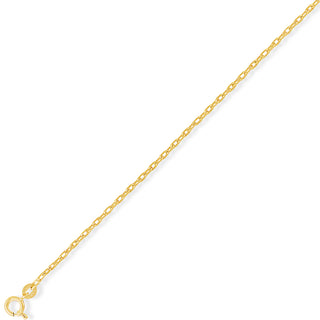 9K Yellow Gold Belcher Bracelet 7"