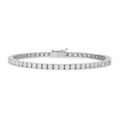 9K White Gold Cubic Zirconia Tennis Bracelet 7.5"