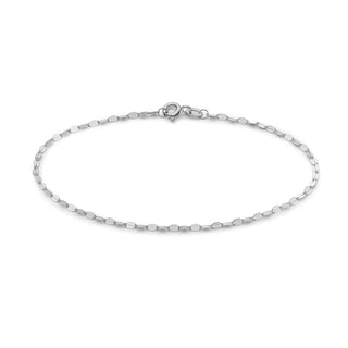9K White Gold Forzatina Bracelet 7.25"