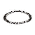 Sterling Silver Oxidised Curb Bracelet 8"