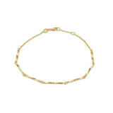 9K Yellow Gold 1.5mm Trace Diamond Cut Bracelet