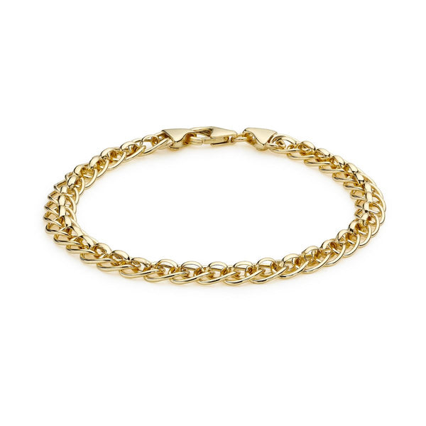 9K Yellow Gold 5mm Rollerball Bracelet