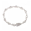 9K White Gold Diamond Paisley Bracelet