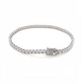 18K White Gold Lab Diamond Tennis Bracelet
