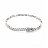 18K White Gold Lab Diamond Tennis Bracelet