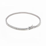 18K White Gold Lab Diamond Tennis Bracelet