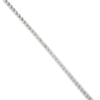 9K White Gold 0.25ct Diamond Tennis Bracelet