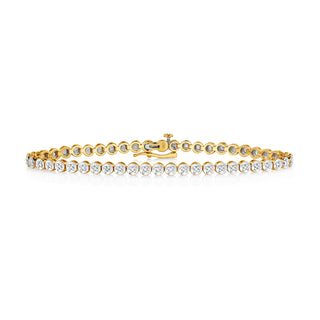 9K Yellow Gold 0.50ct Diamond Tennis Bracelet