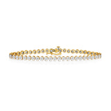 9K Yellow Gold 0.50ct Diamond Tennis Bracelet
