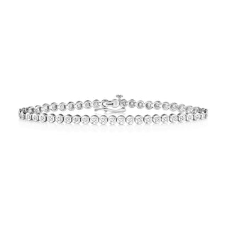 9K White Gold 0.50ct Diamond Tennis Bracelet