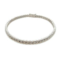 9K White Gold Interlinking Diamond Bracelet