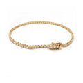 18K Yellow Gold Lab Diamond Tennis Bracelet