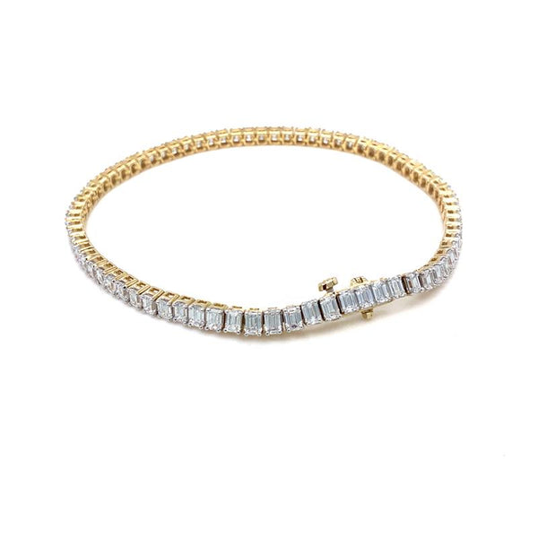 9K Yellow Gold Lab Grown Diamond Bracelet