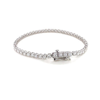 9K White Gold Lab Grown Diamond Bracelet