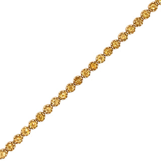 9K Yellow Gold Citrine Tennis Bracelet