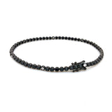 9K Black Rhodium Plated Black Diamond Tennis Bracelet