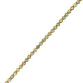 9K Yellow Gold Green Sapphire Tennis Bracelet