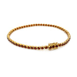 9K Yellow Gold Garnet Tennis Bracelet
