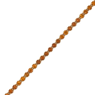 9K Yellow Gold Citrine Tennis Bracelet