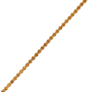 9K Yellow Gold Citrine Tennis Bracelet