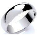 6mm Premium D-shape Platinum