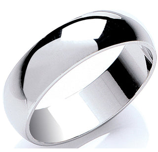 6mm Premium D-shape Platinum R