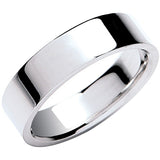 6mm Premium Flat Court 18ct White