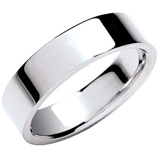 6mm Premium Flat Court 18ct White R