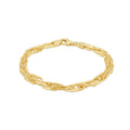 9K Yellow Gold Prince of Wales & Ball Bracelet /7.5"
